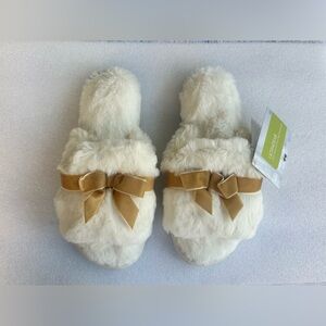 Women’s Velour Bow Slide Size Small 5-6